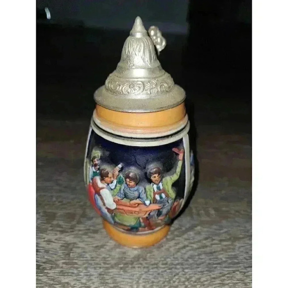 Original Thewalt Lidded Potbelly Beer‎ Stein - Picture 1 of 5